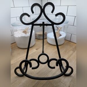 Black iron Decorative Metal Easel Book Stand